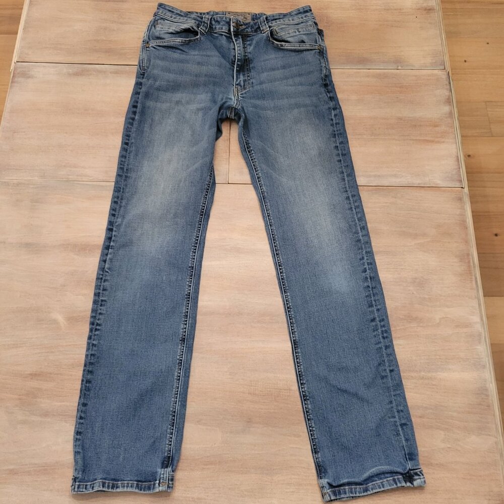 LAPG Jeans Mens Sz 32x34 Blue Terrain Flex Slim Fit Whiskered Stretch Tactical